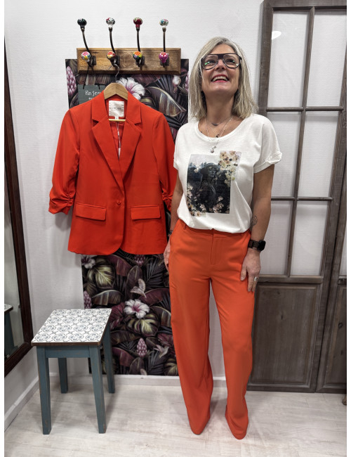 Pantalon COCAMIA paprika CREAM