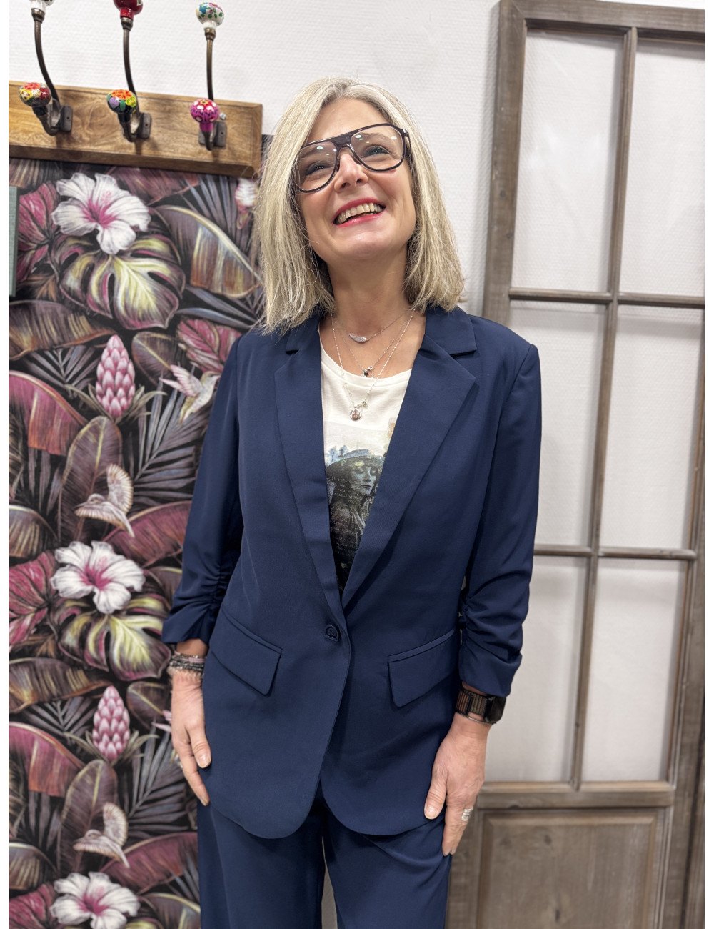 Blazer COCAMIA navy Cream