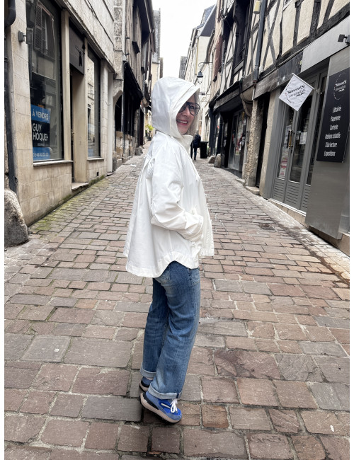 Coupe vent CARLA blanc Ma Petite Capsule