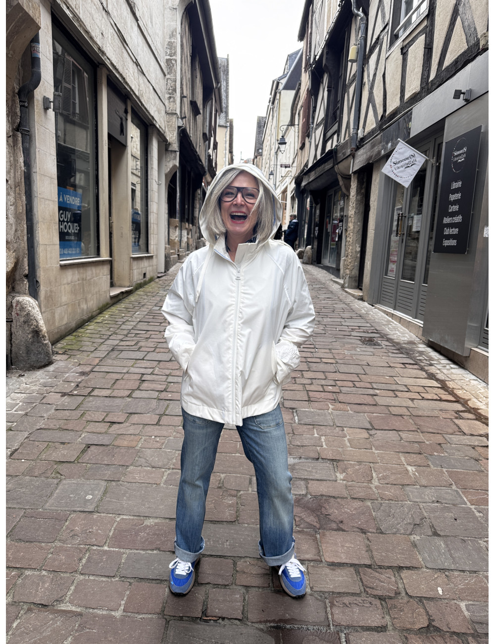 Coupe vent CARLA blanc Ma Petite Capsule