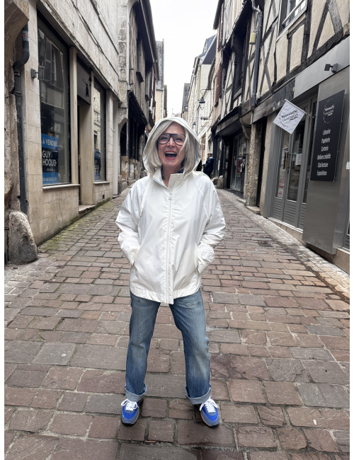 Coupe vent CARLA blanc Ma Petite Capsule