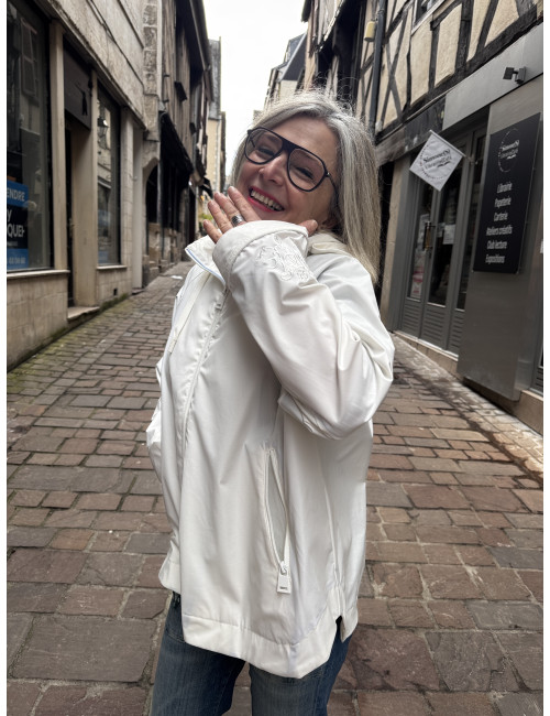 Coupe vent CARLA blanc Ma Petite Capsule