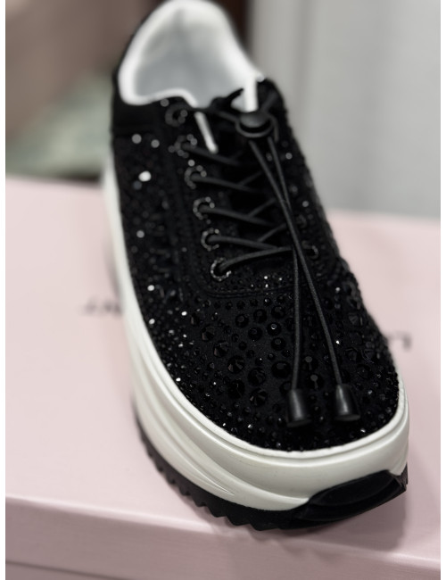 Sneakers noires à strass Lola Casademunt