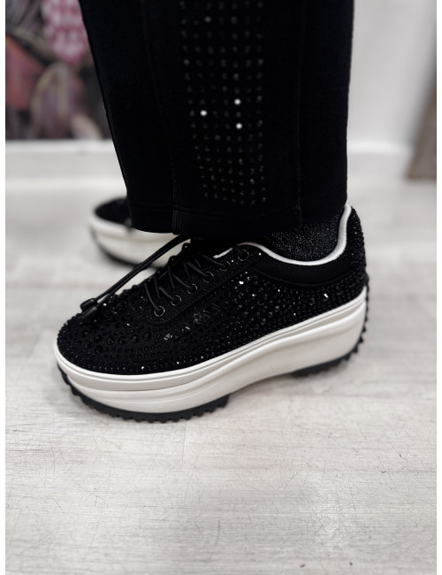Sneakers noires à strass Lola Casademunt