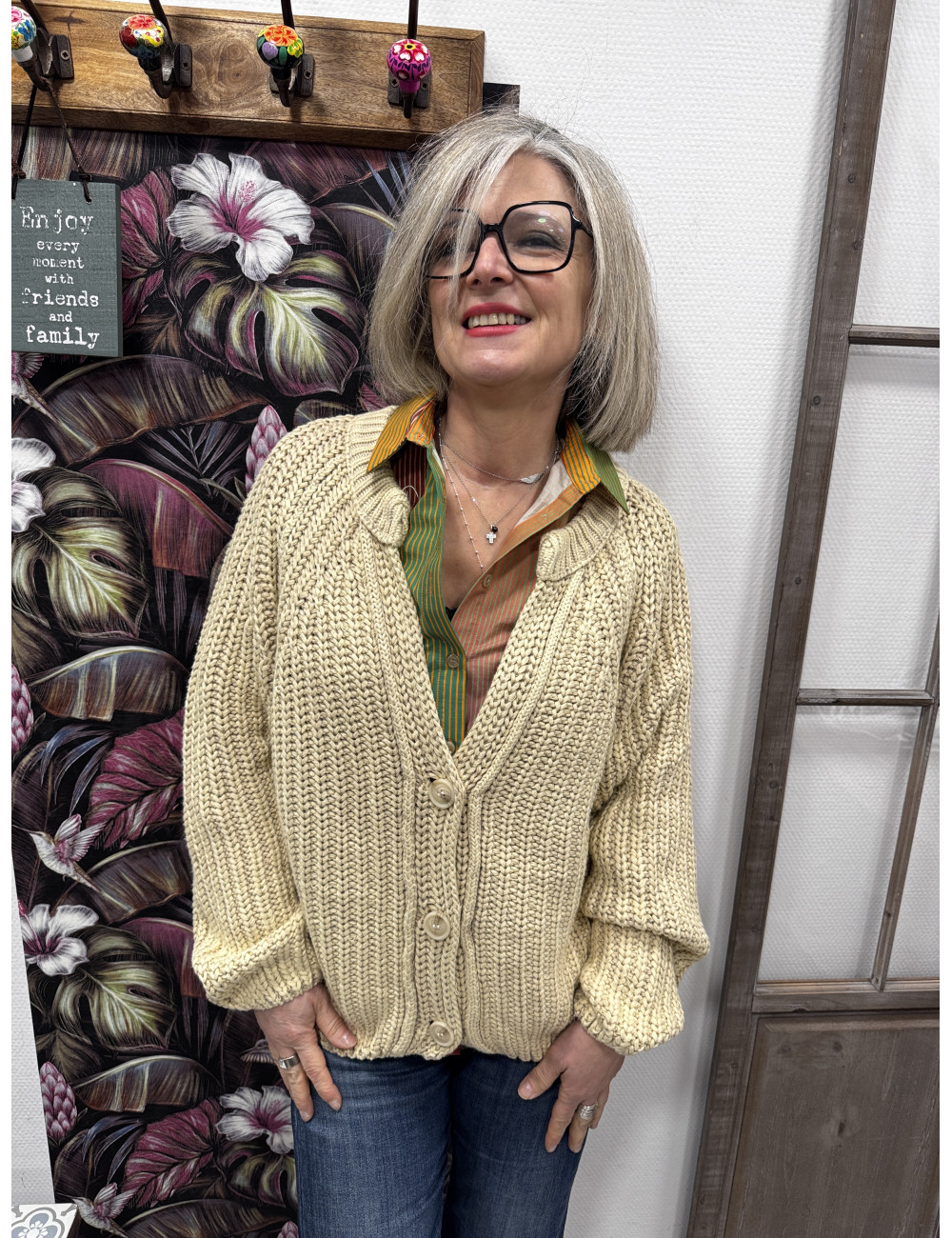 Gilet SABINE ficelle Orféo