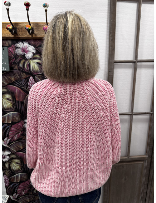 Gilet SABINE rose Orféo