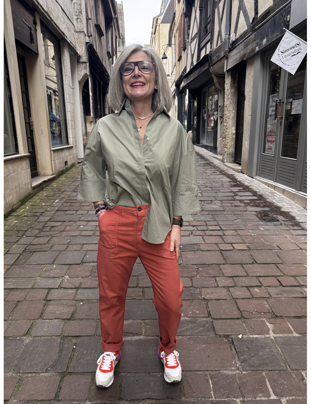 Pantalon CALITY terracotta Hod