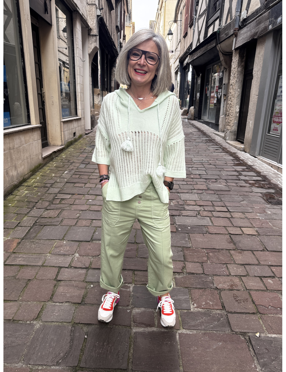 Pantalon CAMBRIDGE Matcha Hod