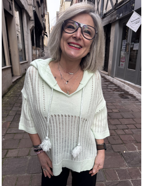 Pull NEW LOVE STORY vert Ma Petite Capsule