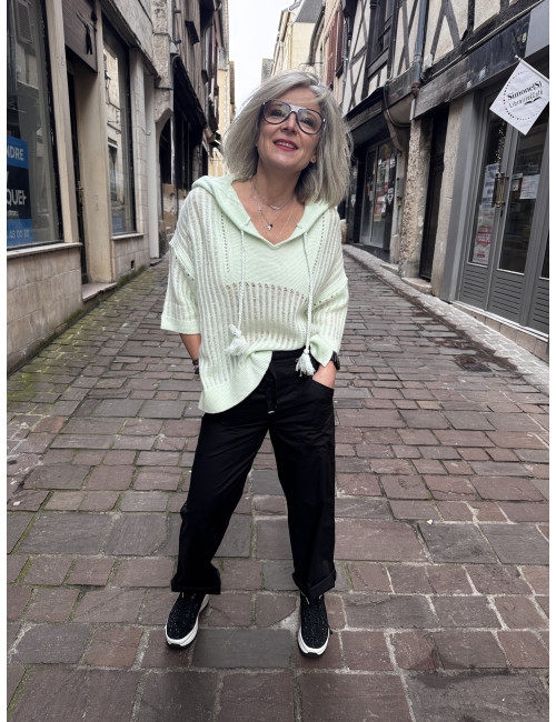 Pull NEW LOVE STORY vert Ma Petite Capsule