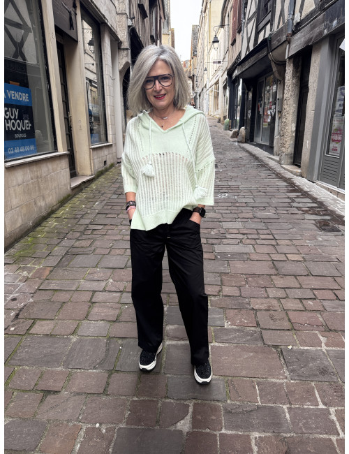 Pull NEW LOVE STORY vert Ma Petite Capsule