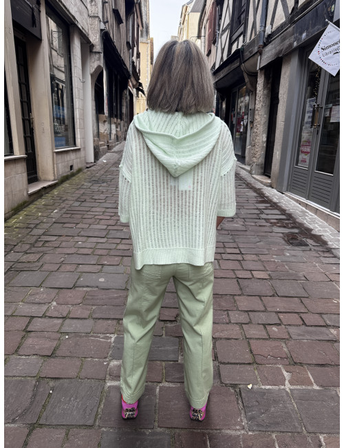 Pull NEW LOVE STORY vert Ma Petite Capsule