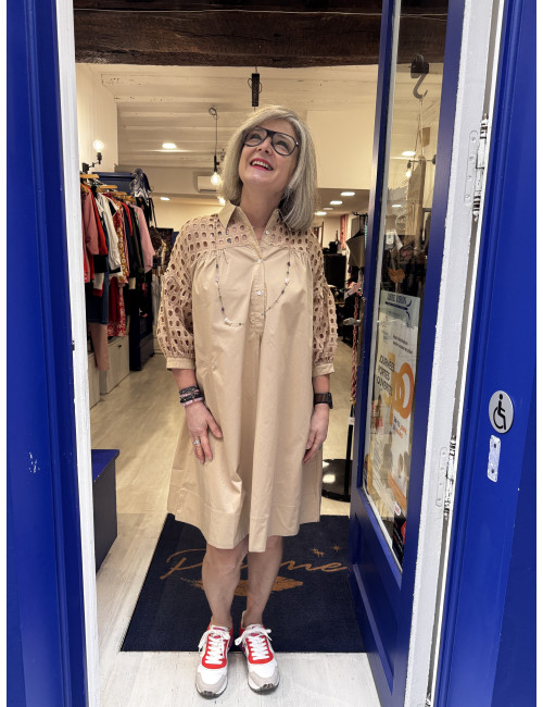 Robe BILLIE beige Ma Petite Capsule