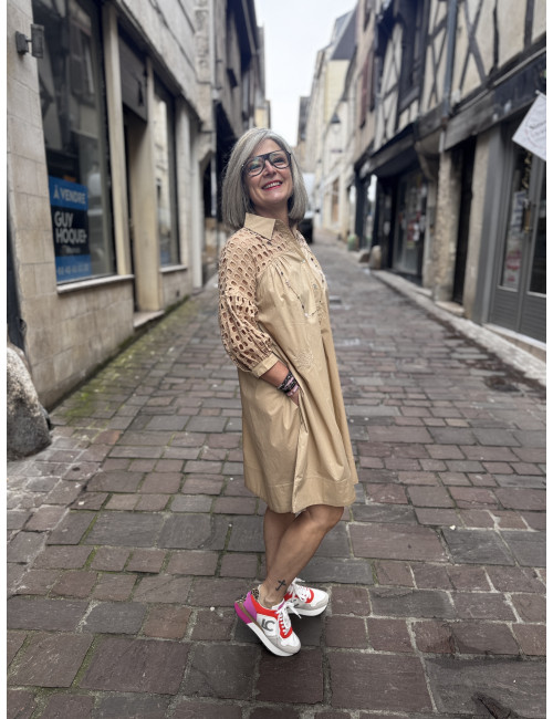 Robe BILLIE beige Ma Petite Capsule