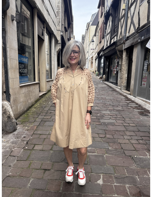 Robe BILLIE beige Ma Petite Capsule