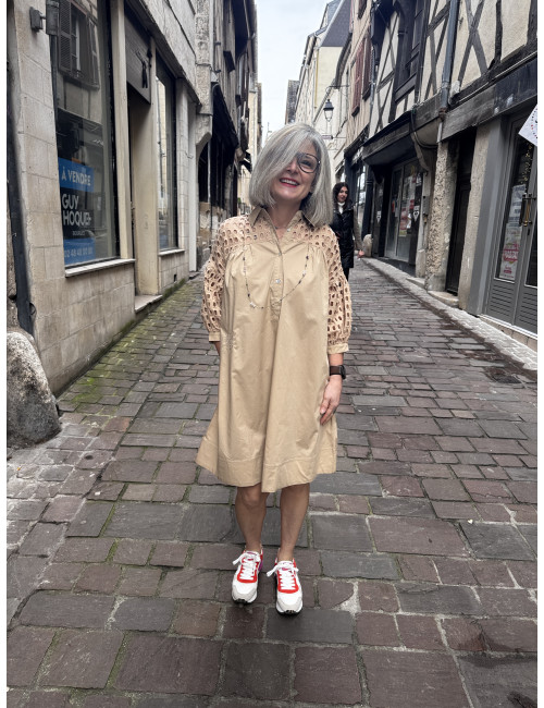 Robe BILLIE beige Ma Petite Capsule