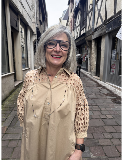 Robe BILLIE beige Ma Petite Capsule