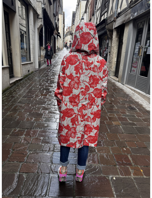 Parka imprimée OLIF Cream