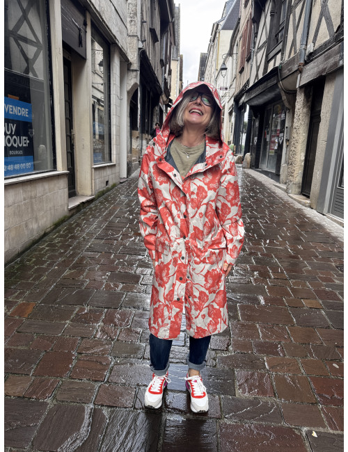 Parka imprimée OLIF Cream