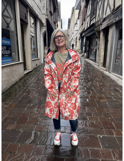 Parka imprimée OLIF Cream