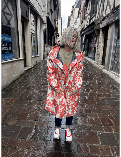 Parka imprimée OLIF Cream