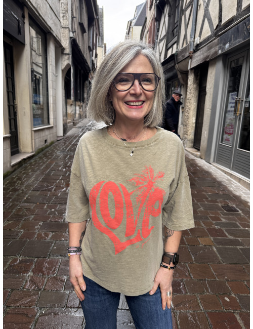 T shirt ANNA kaki One Tee