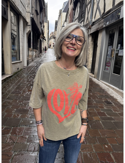 T shirt ANNA kaki One Tee