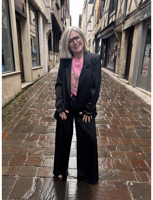 Pantalon fluide black BILLIE Les Blondinettes