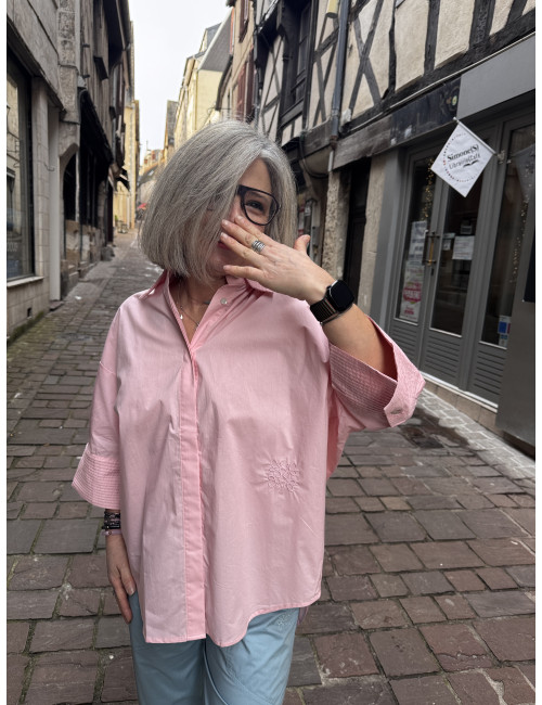 Chemise NINA BARBE rose Ma Petite Capsule