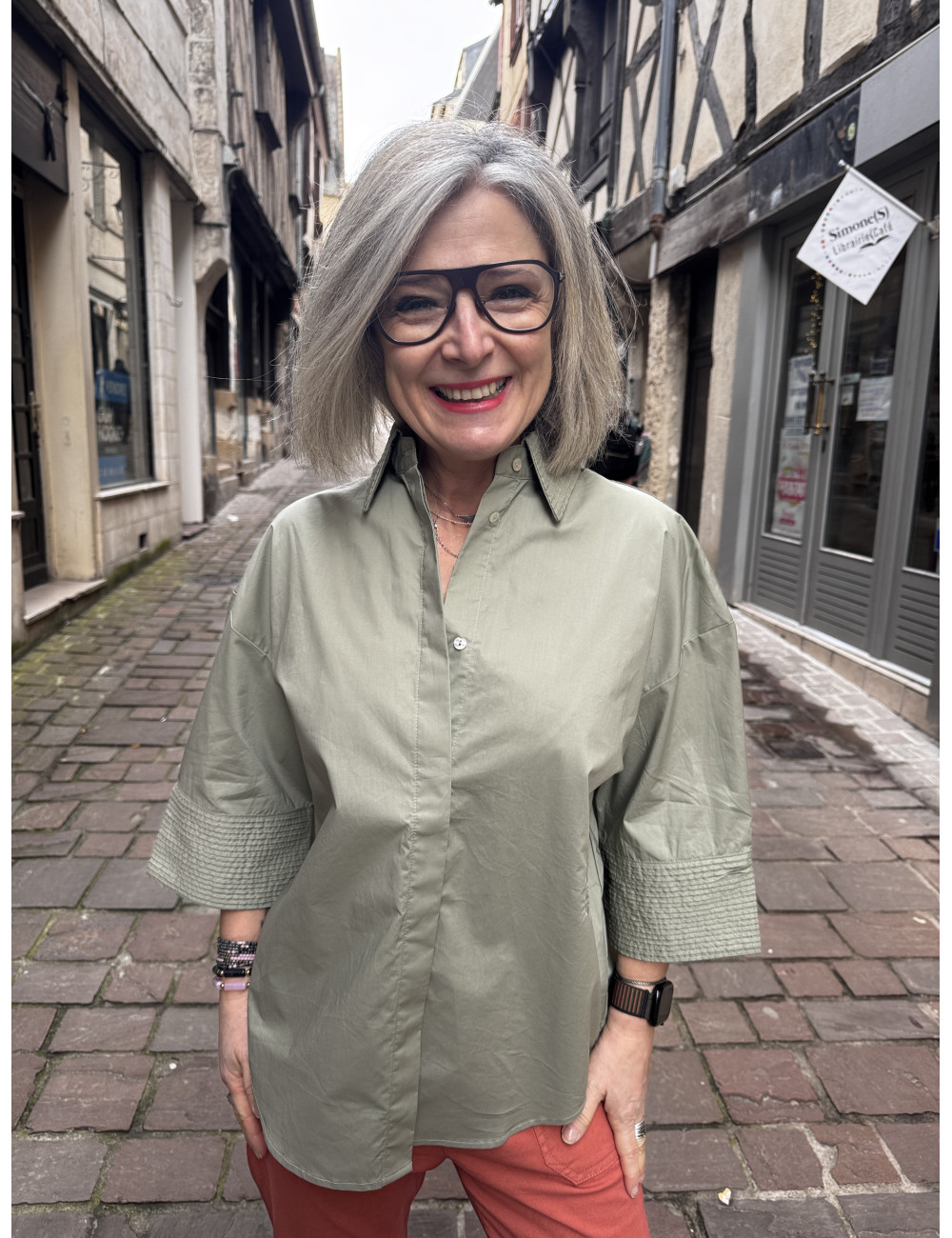 Chemise NINA kaki Ma Petite Capsule