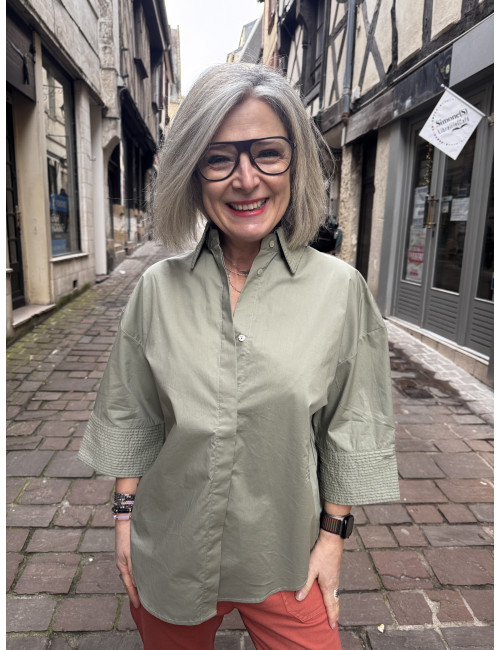 Chemise NINA kaki Ma Petite Capsule