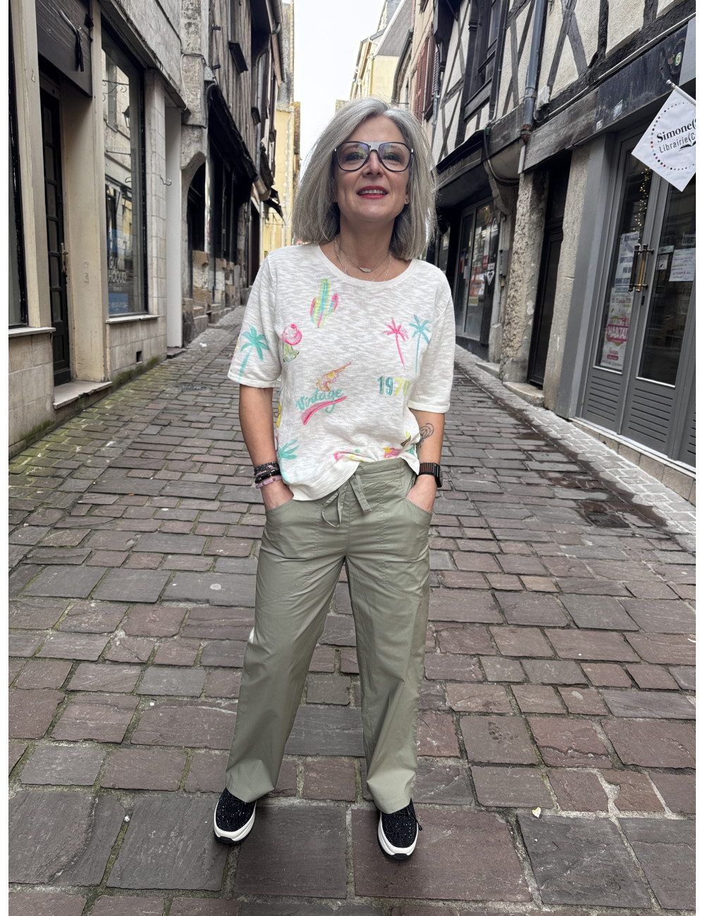 Pantalon ELLA kaki Ma Petite Capsule