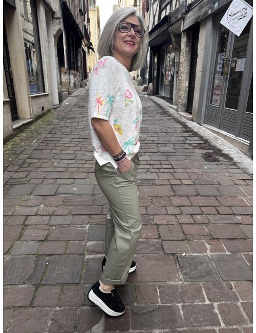 Pantalon ELLA kaki Ma Petite Capsule