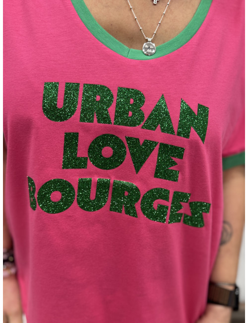 Tee shirt Urban Love Bourges rose