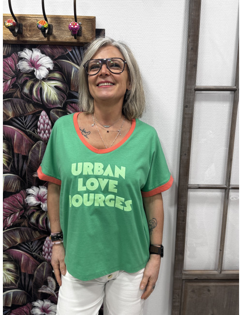 Tee shirt Urban Love Bourges vert