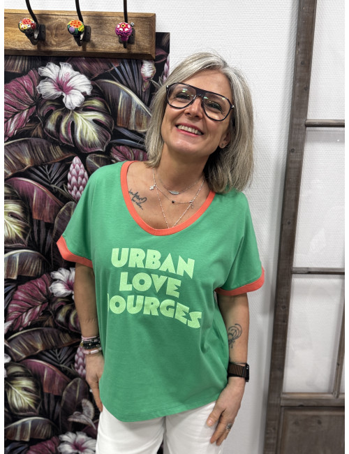 Tee shirt Urban Love Bourges vert