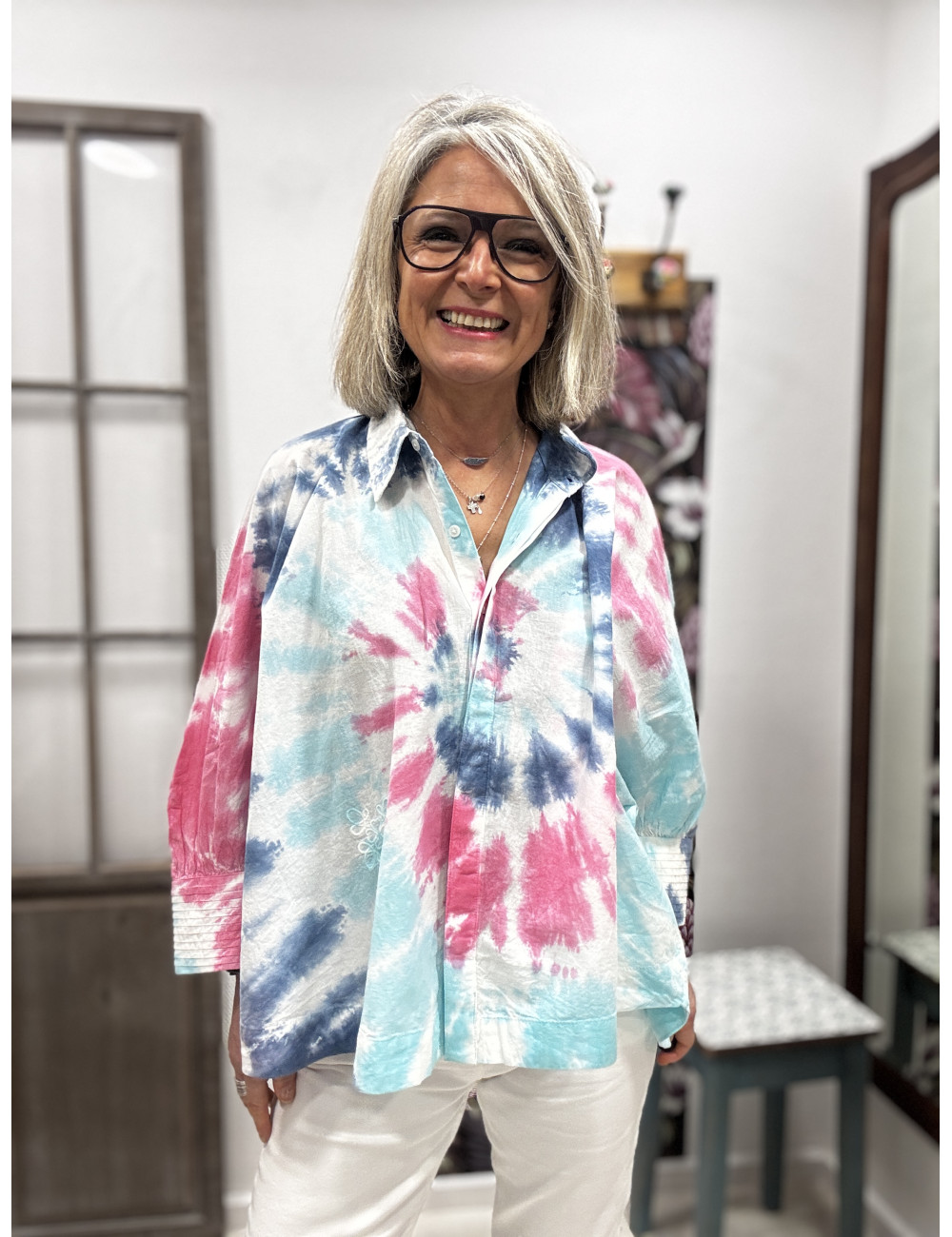 Chemise MARY  tie and dye  Ma Petite Capsule