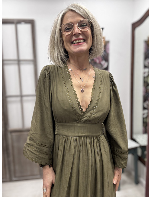 Robe WYNONNA kaki Orféo