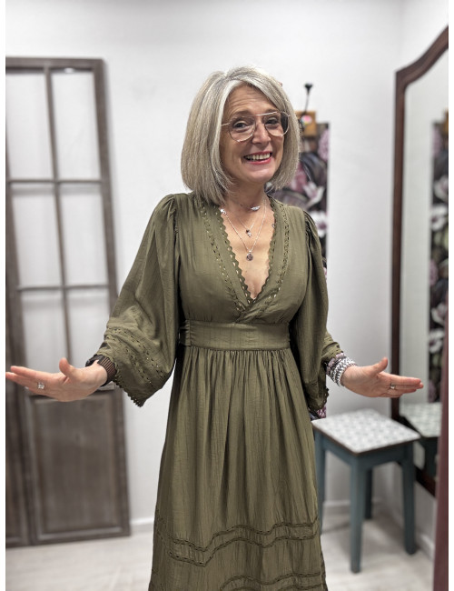 Robe WYNONNA kaki Orféo