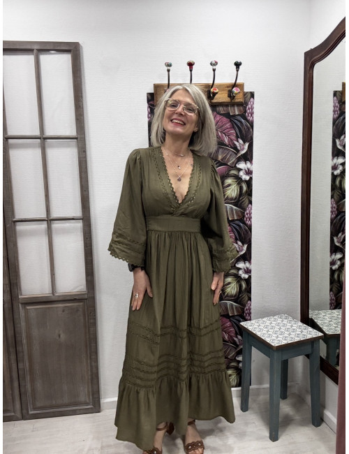 Robe WYNONNA kaki Orféo