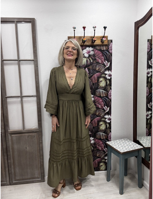 Robe WYNONNA kaki Orféo