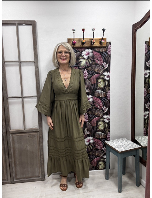Robe WYNONNA kaki Orféo