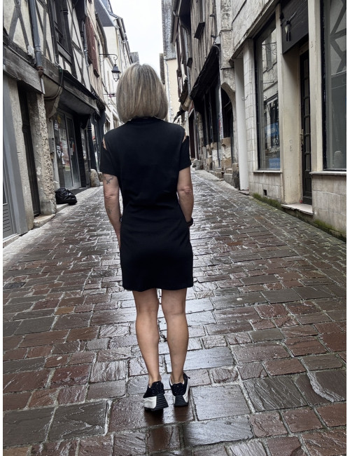 Robe courte noire DEUS karma Koma