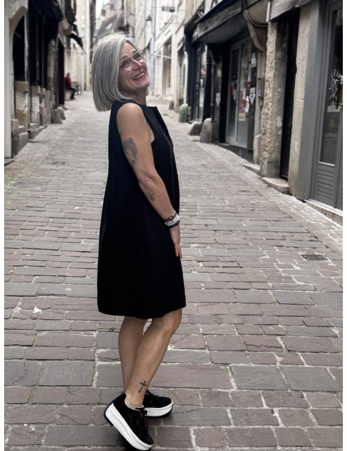 Robe sans manches ESTERIANE noire Msch Copenhagen
