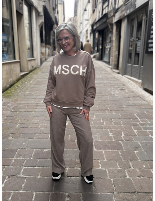Pantalon VIANA GINIA taupe Msch Copenhagen