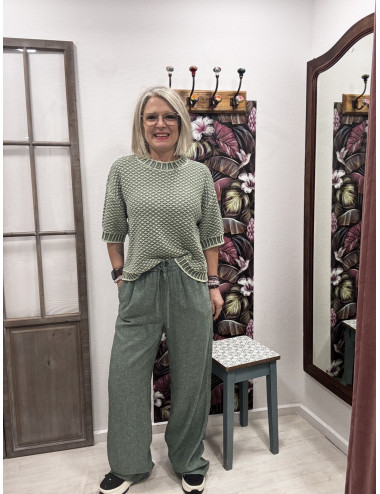 Pantalon VIANA GINIA vert Msch Copenhagen