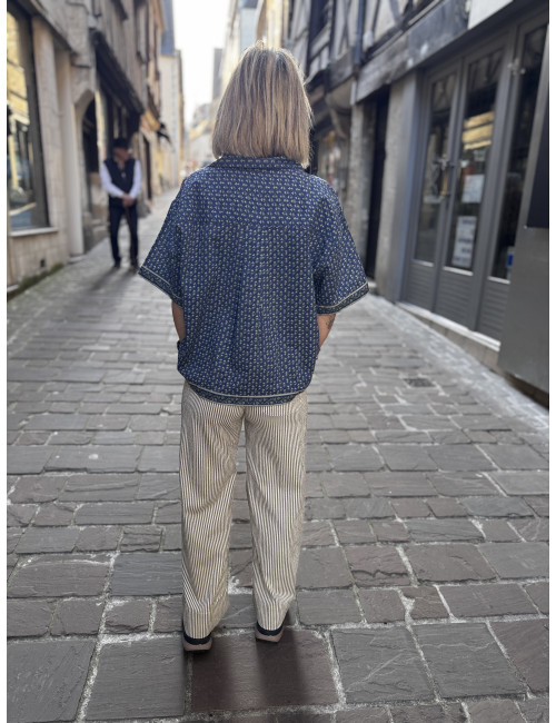 Pantalon JIM stripe carbone Hod