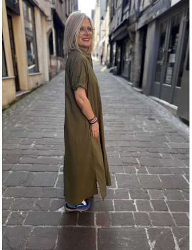 Robe longue kaki TAMPA Hod