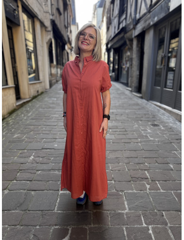 Robe longue terracotta TAMPA Hod