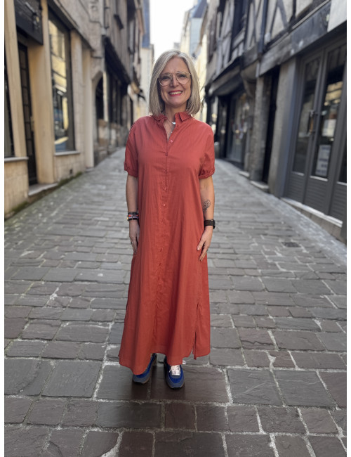 Robe longue terracotta TAMPA Hod